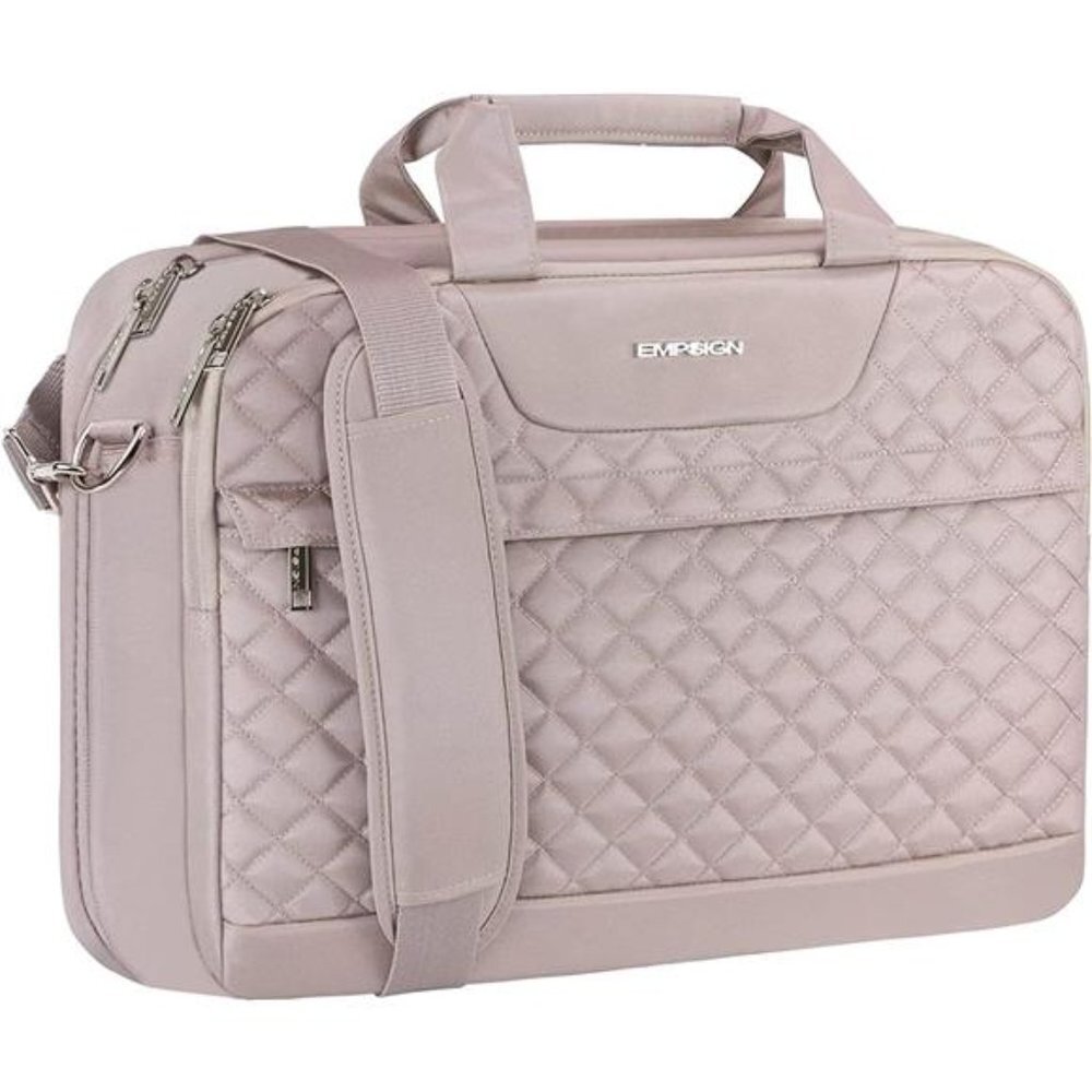 17.3 Inch Laptop Bag, Large Capacity Expandable Briefcase for Women